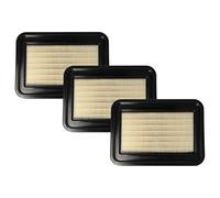 vhbw Set 3x Flat-Fold Filter Replacement for Nilfisk 107413540 for Vacuum Cleaner - Pleated Filter Element