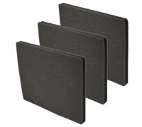 vhbw Set 3x Replacement Filters compatible with AEG AJM6825 (903151578) Vacuum Cleaner - Exhaust Filter (Sponge Filter) Black