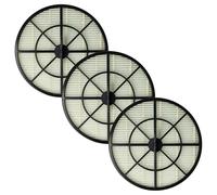 vhbw Set 3x Replacement Filters compatible with Beko BKS 5420 Vacuum Cleaner - Exhaust Filter Black White