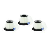 vhbw Set 3x Replacement Filters compatible with Klarstein Clean Butler 4G Silent 10033762/10033763 Handheld Vacuum Cleaner - Dust Filter