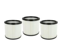vhbw Set 3x Replacement Filters compatible with Parkside PNTS 1400, PNTS 1400(A1/B1/C1), PNTS 1500 Wet and Dry Vacuum Cleaner - Cartridge Filter