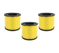vhbw Set 3x Replacement Filters compatible with Thomas Prestige 20 S Aquafilter Vacuum Cleaner - Cartridge Filter, paper/plastic