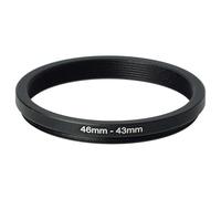 vhbw Step-Down Ring Adapter from 46 mm to 43 mm for Camera Lens - Filter Adapter, metal Black