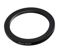 vhbw Step-Down Ring Adapter from 52 mm to 43 mm for Camera Lens - Filter Adapter, metal, Black