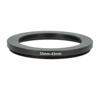 vhbw Step-Down Ring Adapter from 55 mm to 43 mm compatible with Meyer-Optik-Görlitz F2/35 mm Figmentum Camera Lens - Filter Adapter, metal