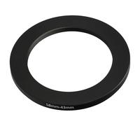 vhbw Step-Down Ring Adapter from 58 mm to 43 mm for Camera Lens - Filter Adapter, metal, Black