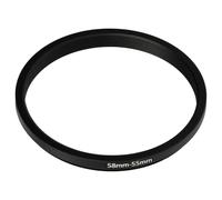 vhbw Step-Down Ring Adapter from 58 mm to 55 mm for Camera Lens - Filter Adapter, metal, Black