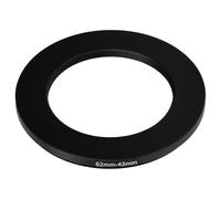 vhbw Step-Down Ring Adapter from 62 mm to 43 mm for Camera Lens - Filter Adapter, metal, Black