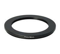 vhbw Step-Down Ring Adapter from 77 mm to 58 mm for Camera Lens - Filter Adapter, metal Black