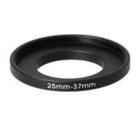 vhbw Step-Up Ring Adapter of 25 mm to 37 mm for Camera Lens - Filter Adapter, metal Black