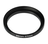 vhbw Step-Up Ring Adapter of 35 mm to 37 mm for Camera Lens - Filter Adapter, metal Black