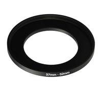 vhbw Step-Up Ring Adapter of 37 mm to 52 mm for Camera Lens - Filter Adapter, metal, Black