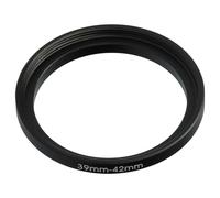 vhbw Step-Up Ring Adapter of 39 mm to 42 mm for Camera Lens - Filter Adapter, metal, Black