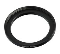 vhbw Step-Up Ring Adapter of 39 mm to 46 mm for Camera Lens - Filter Adapter, metal, Black