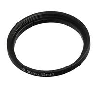 vhbw Step-Up Ring Adapter of 40.5 mm to 42 mm for Camera Lens - Filter Adapter, metal, Black