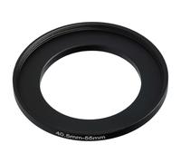 vhbw Step-Up Ring Adapter of 40.5 mm to 55 mm for Camera Lens - Filter Adapter, metal, Black