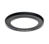 vhbw Step-Up Ring Adapter of 41.5 mm to 52 mm for Camera Lens - Filter Adapter, Aluminium (Anodised), Matt Black