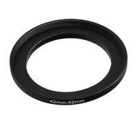 vhbw Step-Up Ring Adapter of 42 mm to 52 mm for Camera Lens - Filter Adapter, metal, Black