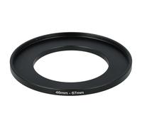 vhbw Step-Up Ring Adapter of 46 mm to 67 mm compatible with Sony DT 2.8/30 Macro SAM, 1.8/50 SAM Camera Lens - Filter Adapter, metal Black