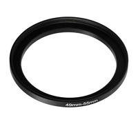 vhbw Step-Up Ring Adapter of 49 mm to 55 mm for Camera Lens - Filter Adapter, metal, Black
