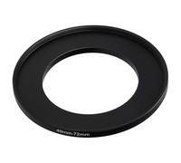 vhbw Step-Up Ring Adapter of 49 mm to 72 mm for Camera Lens - Filter Adapter, metal Black