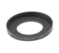 vhbw Step-Up Ring Adapter of 49 mm to 77 mm compatible with matte box 80 mm O.D. - Filter Adapter, Aluminium, Matt Black