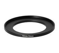 vhbw Step-Up Ring Adapter of 52 mm to 72 mm for Camera Lens - Filter Adapter, metal, Black