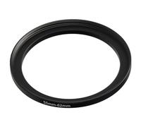vhbw Step-Up Ring Adapter of 55 mm to 62 mm for Camera Lens - Filter Adapter, metal Black