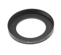 vhbw Step-Up Ring Adapter of 55 mm to 77 mm compatible with matte box 80 mm O.D. - Filter Adapter, Aluminium, Matt Black