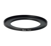 vhbw Step-Up Ring Adapter of 58 mm to 77 mm for Camera Lens - Filter Adapter, metal, Black