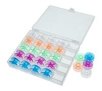 vhbw Storage Box Compatible with Pfaff Hobby 4260, 541, 721, 521, 741, 645 Sewing Machine Bobbins - incl. Lower Thread Spool, Coloured