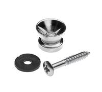 vhbw Strap Button Pin for Ukulele or Mandolin - Silver, V-Shape