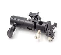 vhbw Universal Flash Holder Type D for various Flash Accessories, Photography Equipment - Flash Tilt Black, Plastic