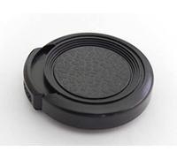 vhbw Universal Lens Cap 27 mm for Camera, DSLR - Plastic, Black, with Side Handle