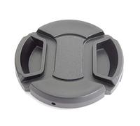 vhbw Universal Lens Cap 43 mm for Camera, DSLR - Plastic, Black, with Inner Handle