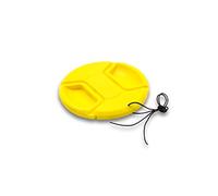 vhbw Universal Lens Cap 58 mm for Camera, DSLR - Plastic, Yellow, with Inner Handle