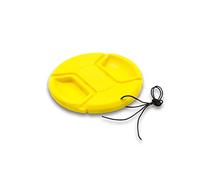 vhbw Universal Lens Cap 62 mm for Camera, DSLR - Plastic, Yellow, with Inner Handle