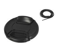 vhbw Universal Lens Cap 67 mm for Camera, DSLR - Plastic, Black, with Inner Handle