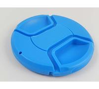 vhbw Universal Lens Cap 67 mm for Camera, DSLR - Plastic, Blue, with Inner Handle