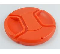 vhbw Universal Lens Cap 67 mm for Camera, DSLR - Plastic, Red, with Inner Handle