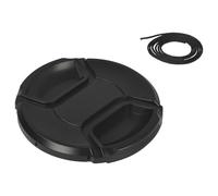 vhbw Universal Lens Cap 72 mm for Camera, DSLR - Plastic, Black, with Inner Handle