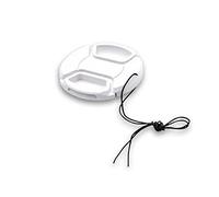 vhbw Universal Lens Cap 72 mm for Camera, DSLR - Plastic, Red, White, with Inner Handle