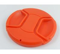 vhbw Universal Lens Cap 72 mm for Camera, DSLR - Plastic, Red, with Inner Handle