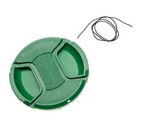 vhbw Universal Lens Cap 86 mm for Camera, DSLR - Plastic, Green, with Inner Handle