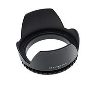 vhbw Universal Lens Hood compatible with Lenses with 95 mm Internal Thread, 95mm Wide Angle Lens (Long Focus Lens) - Lens Shade, Black, Tulip-Shaped