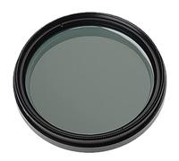 vhbw Universal ND Filter ND 2-1000 for Camera Lenses with 49 mm Filter Thread - Grey Filter, Variable ND Fader, 16-Fold Coating