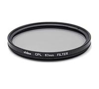 vhbw Universal Polarising Filter for Digital Camera Lenses with 67mm Filter Thread - Circular Polarisation Filter (CPL), Black
