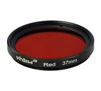 vhbw Universal Red Colour Filter for Digital Camera Lenses with 37mm Filter Thread - Red Lens Filter, Full Colour