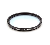vhbw Universal UV Filter for Digital Camera Lenses with 49mm Filter Thread - UV Protection Filter, Black