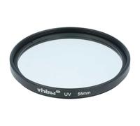 vhbw Universal UV Filter for Digital Camera Lenses with 55mm Filter Thread - UV Protection Filter, Black